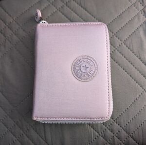 Kipling Card Holder Wallet In  Metallic Lavender